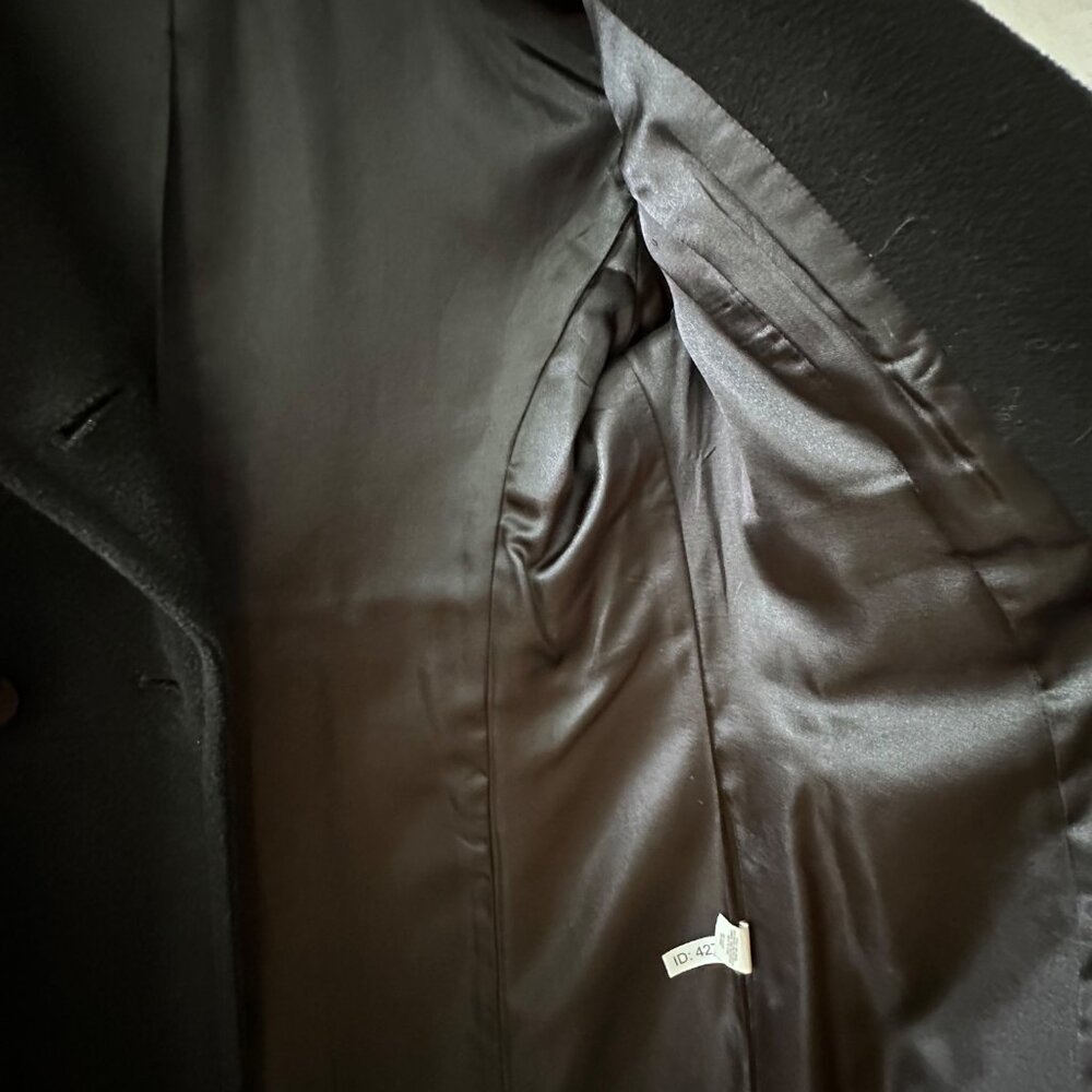 Express Black Wool Blend Double-Breasted Peacoat XS Womens Jacket - Picture 10 of 13